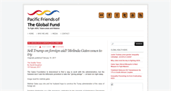 Desktop Screenshot of pacificfriendsglobalfund.org